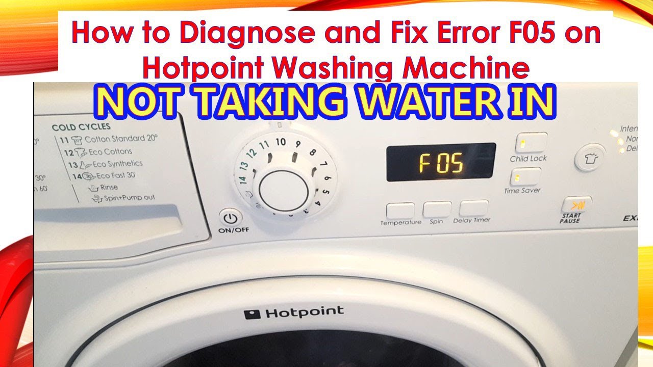 Hotpoint Washing Fault F5 How To Fix